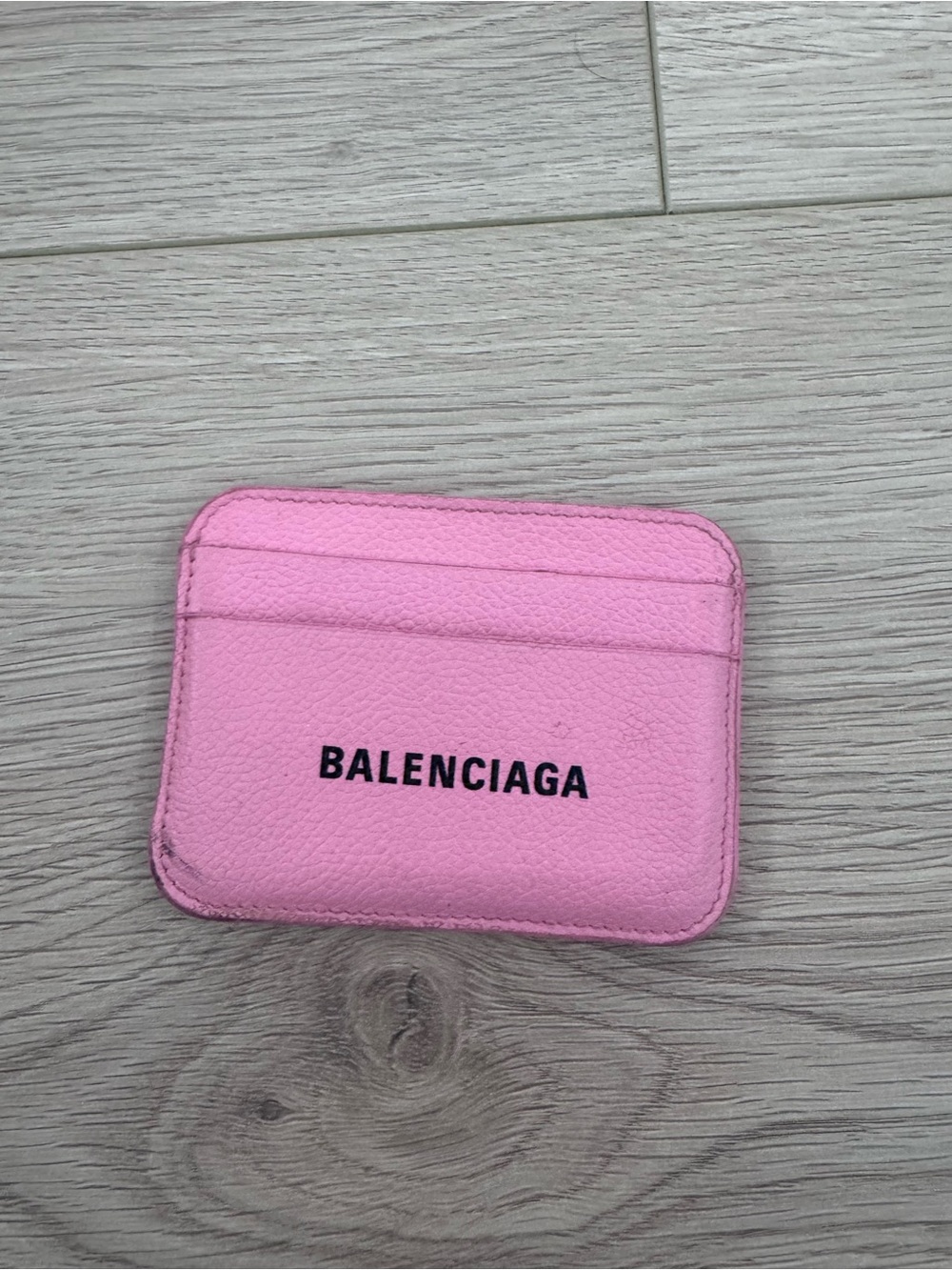 Balenciaga Bubblegum Pink Leather Card Case